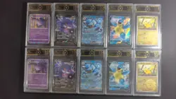 Lot 10x OCD 10 PRISTINE Pokemon Cards Gengar Blastoise Pikachu Graded MD28 - Image 1