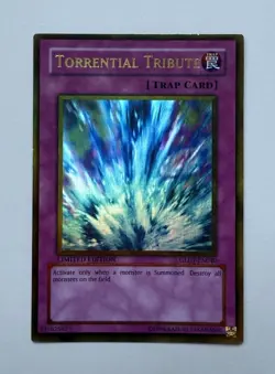 Torrential Tribute - GLD1-EN040 - Gold Rare - Limited Edition LP YuGiOh! Gold S - Image 1