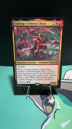 Carnage, Crimson Chaos 125 Rare Marvel's Spider-Man Magic: The Gathering NM - Image 1