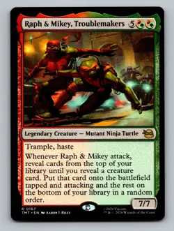 Raph & Mikey, Troublemakers R Teenage Mutant Ninja Turtles 167 NM - Image 1