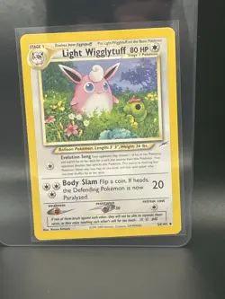 Pokemon Light Wigglytuff 54/105 Neo Destiny Regular - Image 1