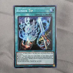 Yugioh Runick Tip MP23-EN241 Prismatic Secret Rare 1st Edition NM - Image 1