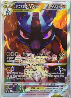 Pokemon TCG Lucario VSTAR SWSH291 Black Star Promo Full Art - Image 1