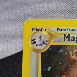 Pokemon Magneton Neo Revelation Holo Rare German 10/64 Stage 1 2000 Card - Image 2