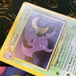 Crobat Holo Pokemon Neo Revelation #4 Pokemon 2001 LP - Image 4