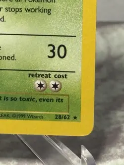 1999 Pokemon Muk 1st Edition 28/62 Non holo NM - Image 4