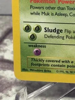 1999 Pokemon Muk 1st Edition 28/62 Non holo NM - Image 5