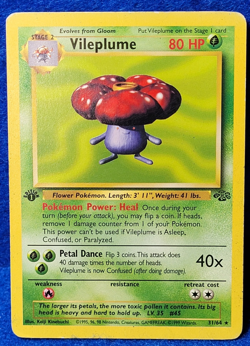 Vileplume Jungle 1st Edition 31/64 Rare Regular Non-Holo 1999 Pokemon - Image 1