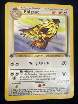 Pokemon TCG Pidgeot 1st Edition Jungle non holo Rare 24/64 - Image 1