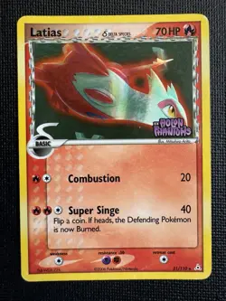 Vintage Pokemon Latias Delta Species 21/110 Holon Phantoms Reverse Holo STAMPED - Image 1