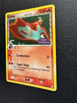 Vintage Pokemon Latias Delta Species 21/110 Holon Phantoms Reverse Holo STAMPED - Image 3