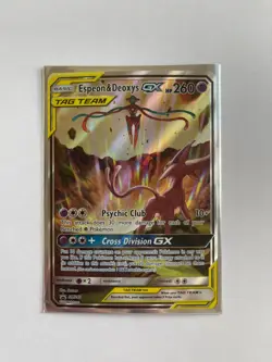 Rare in great condition Espeon & Deoxys GX - SM240 Ultra Rare Card - Image 1