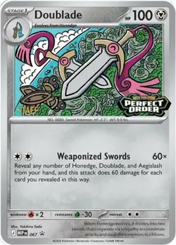 1x Doublade [Staff] - MEP67 - MEP Black Star Promos NM-Mint Pokemon ME - Mega Ev - Image 1