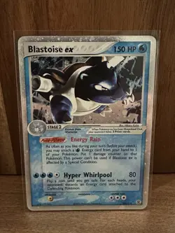 Blastoise ex 104/112 EX FireRed & LeafGreen Holo Ultra Rare English 2004 - Image 3