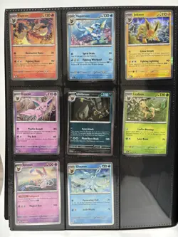 Pokemon SV Prismatic Evolutions Eeveelutions Complete Holo Rare Set - Image 1