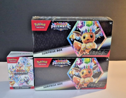 Pokemon Prismatic Evolutions LOT of 2 Surprise Boxes + Booster Bundle 189903 - Image 1