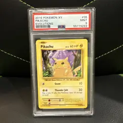 2016 Pokemon XY Pikachu Evolutions #35/108 PSA MINT 9 - Image 1