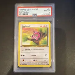 Pokemon Wizards Jigglypuff Jungle 1st Edition 54/64 Common English 1999 PSA 8 - Image 1