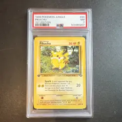 Pokemon Wizards Pikachu Jungle 1st Edition 60/64 Common English 1999 PSA 7 - Image 1