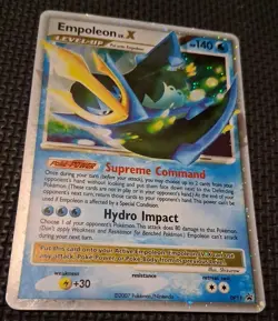 Pokemon Empoleon LV X DP11 Holo Rare Black Star Promo LP - Image 1