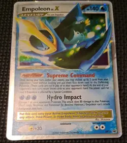 Pokemon Empoleon LV X DP11 Holo Rare Black Star Promo LP - Image 2