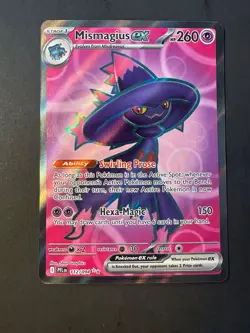 2025 Pokemon Phantasmal Flames Mismagius ex 112 /94 full art rare holographic - Image 1
