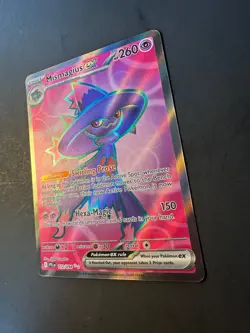 2025 Pokemon Phantasmal Flames Mismagius ex 112 /94 full art rare holographic - Image 3