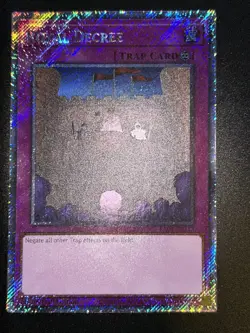 Royal Decree Platinum Secret Rare RA04-EN113 Yugioh - Image 1