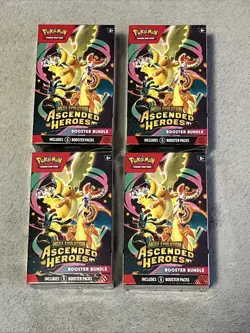 Pokemon TCG Ascended Heroes Booster Bundle Lot of 4 IN HAND SHIPS NOW - Image 1