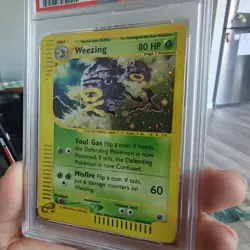 2002 Pokemon Expedition Holo Weezing #32 PSA 9 Mint - Image 4