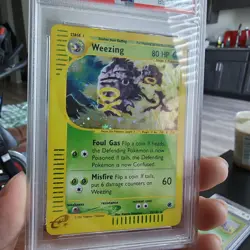 2002 Pokemon Expedition Holo Weezing #32 PSA 9 Mint - Image 5