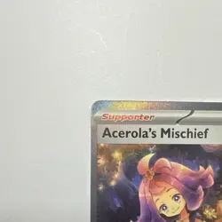 Pokemon TCG Acerola's Mischief Illustration Rare Full Art Holo 183/132 - Image 2