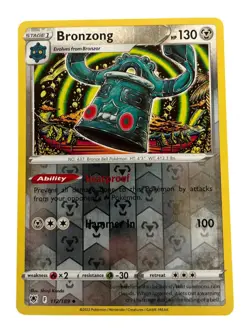 Bronzong 112/189 Uncommon Astral Radiance Pokemon Reverse Holo Near Mint - Image 1