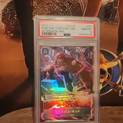 One Piece Eustass 'Captain' Kid OP01-051 Alternate Art Foil PSA 10 JP 2024 - Image 2