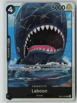 Laboon (048) EB01-048 One Piece Extra Booster: Memorial Collection Super Rare NM - Image 1