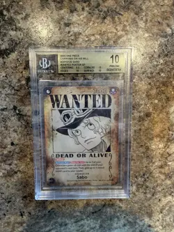 BGS 10 2025 ONE PIECE CARRYING ON HIS WILL #OP13120 SABO WANTED POSTER SP - Image 1