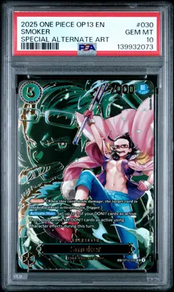 2025 ONE PIECE OP13-CARRYING ON HIS WILL SPECIAL ALTERNATE ART SMOKER PSA 10 - Image 1