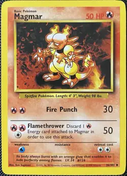 Magmar 036/102 Base Set Regular - Pokemon Card - Image 1
