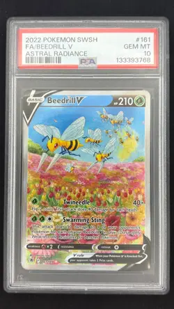 Beedrill V 161/189 - Astral Radiance - Graded PSA 10 GEM MT Pokemon Card - Image 1