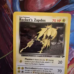 Pokemon TCG Rockets Zapdos Holo Rare Card 15/132, NM Unplayed - Image 3
