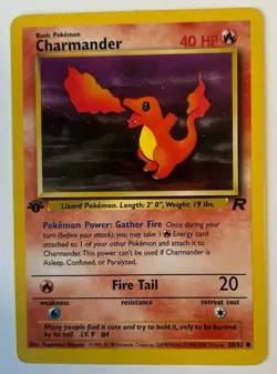 Charmander 50/82 Team Rocket First Edition Vintage Pokemon Card MP - Image 1