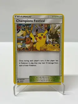 Champions Festival SM231 Gold Metal Pokemon Card-Collectible Gift - Image 1