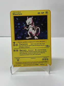 Mewtwo 60SP 10/102 Gold Metal Pokemon Card-Collectible Gift Display - Image 1