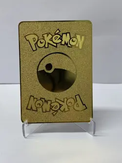 Mewtwo 60SP 10/102 Gold Metal Pokemon Card-Collectible Gift Display - Image 2