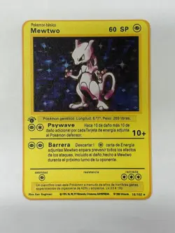 Mewtwo 60SP 10/102 Gold Metal Pokemon Card-Collectible Gift Display - Image 4