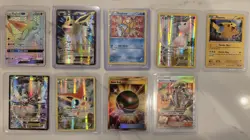 Pokemon TCG Holo Card Set of 9 - Espeon, Jolteon, Magikarp, Mew, and More - Image 1
