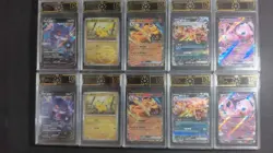 Lot x10 OCD 10 PRISTINE Pokemon Cards Gengar V Pikachu Charizard ex Mew GX MD28 - Image 1