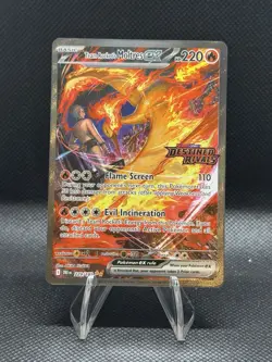 Pokemon TCG Team Rockets Moltres EX Destined Rivals Stamped Promo Card 229/182 - Image 1