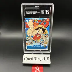 ERROR TAG GEM MINT 10 (954) Monkey D Luffy P-043 One Piece Promotion Card 8 - Image 1