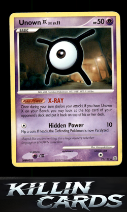 Unown [X] 71/132 Pokemon Uncommon Secret Wonders Card LP - Image 1